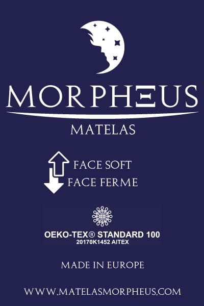 Etiquette du matelas Morpheus OEKO-TEX
