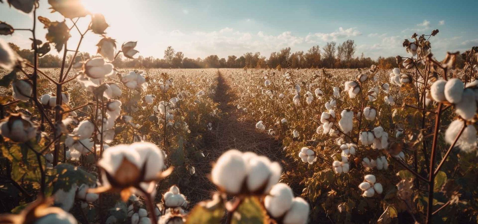 Détail des champs de coton