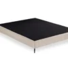 Sommier Tapissier Lattes Massives avec tissu anti dérapant et respirant creme