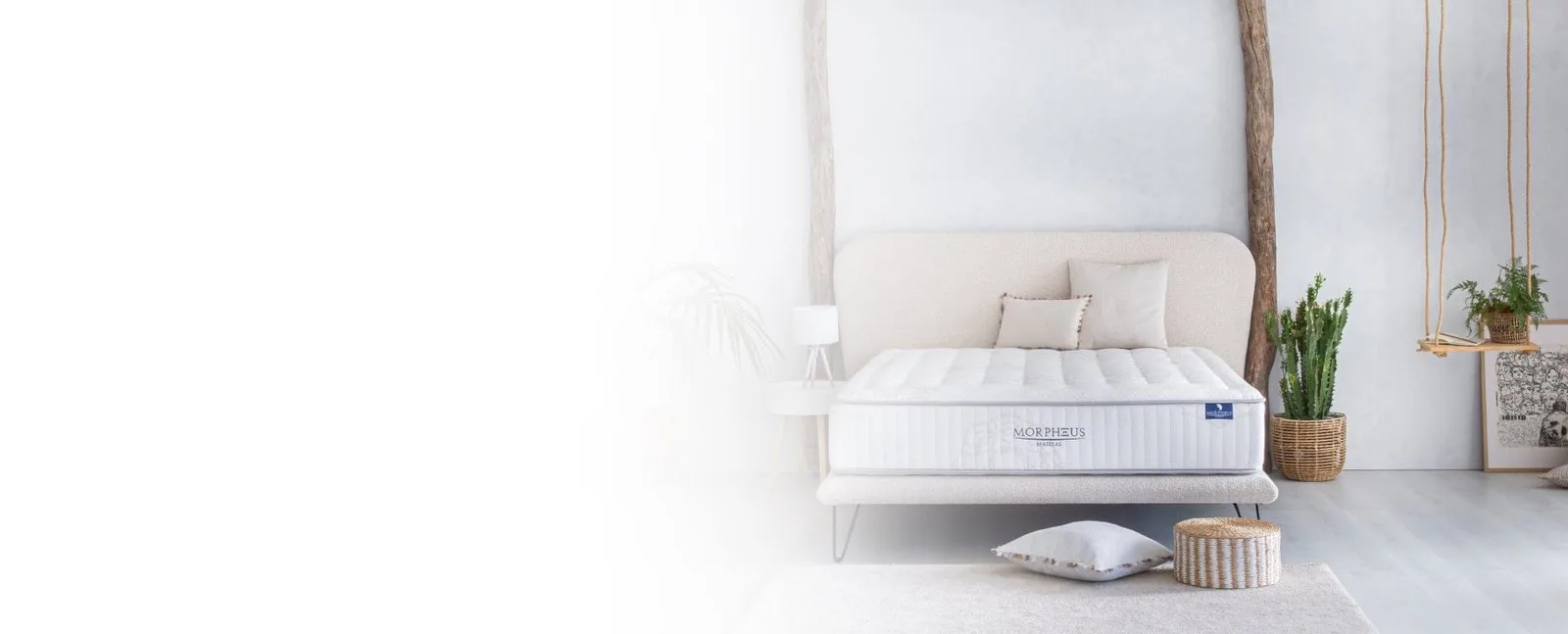 Matelas Morpheus dans une chambre lumineuse