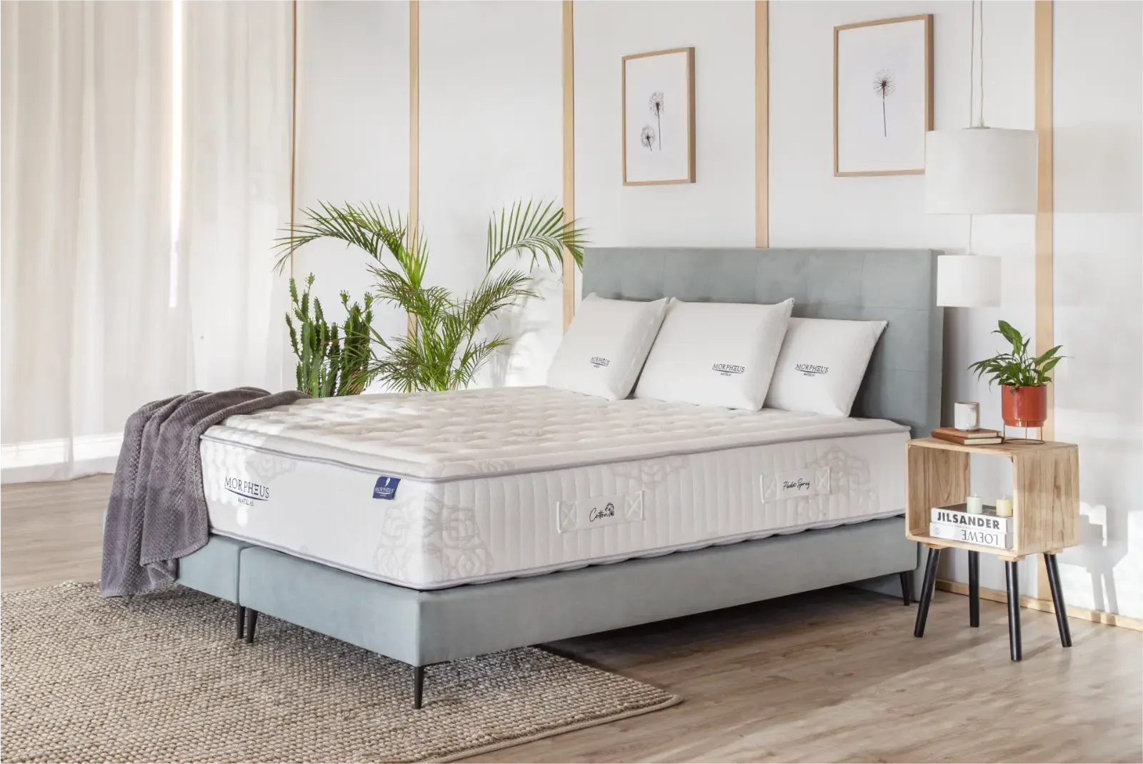Matelas Morpheus vu de trois quarts
