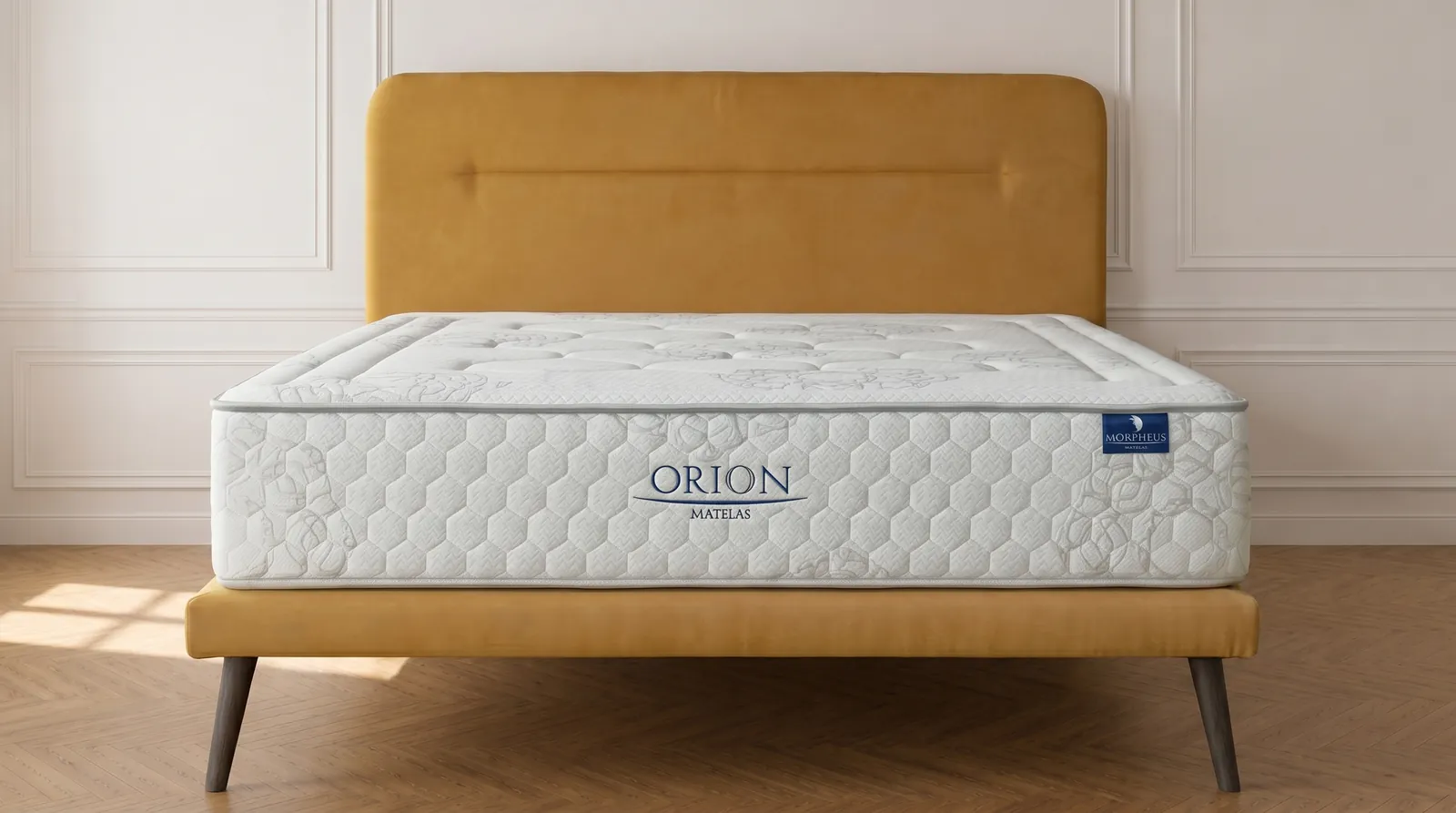 Matelas Orion dans une chambre lumineuse
